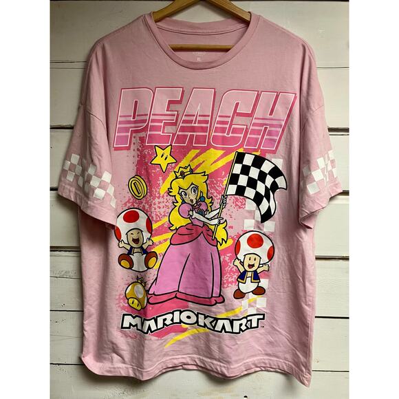 Mario kart Peach and Toad T-shirt Unisex size XL. - Picture 1 of 6